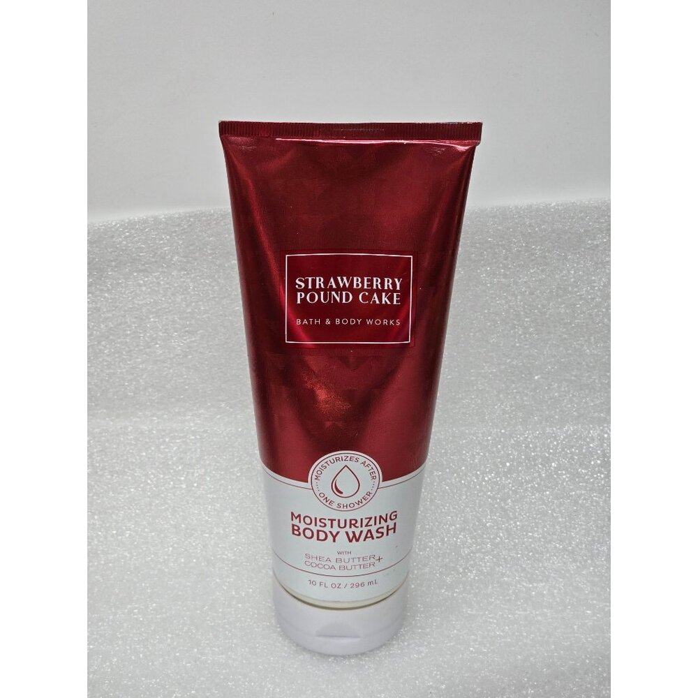 Bath & Body Works Strawberry Pound Cake Moisturizing Body Wash Shea Butter Cocoa
